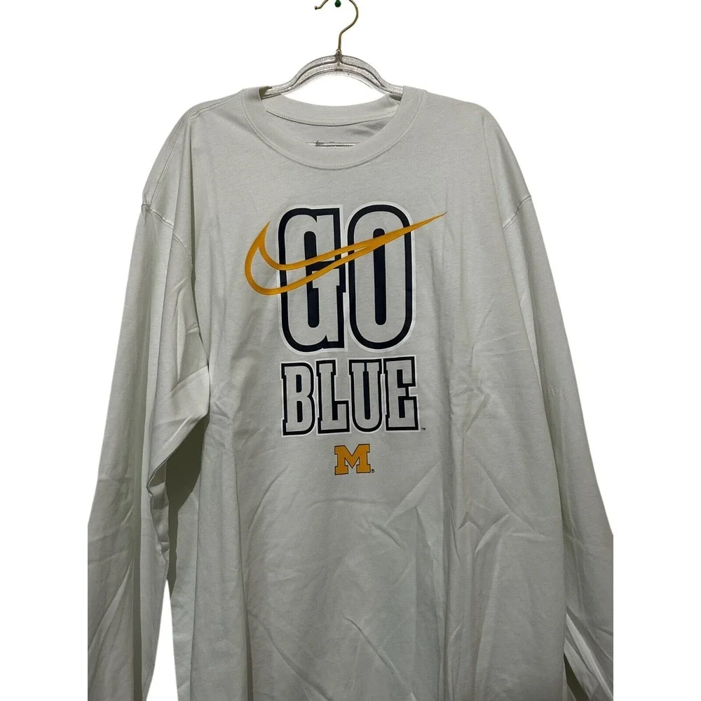 Michigan Wolverines‎ Go Blue Performance Nike Men's T-Shirt, LARGE